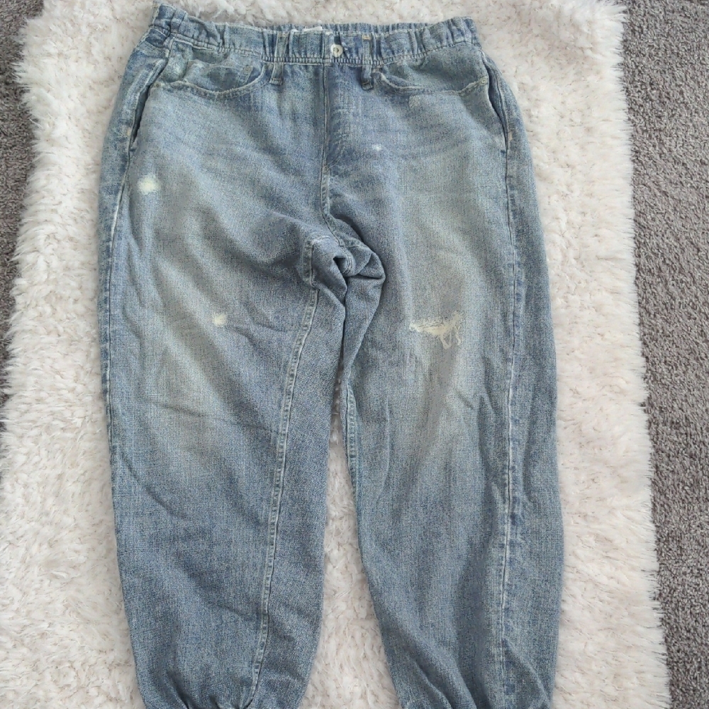 Rag & Bone Miramar Light Blue Denim Joggers Size L - Picture 10 of 10
